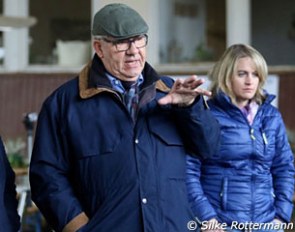 Xenophon trainer and vice-chairman of Xenophon Riding Society Friedhelm Petry explaining his view.