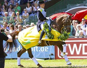 Borja Carrascosa and Wonder win the 58th Hamburg Dressage Derby at the 2016 CDI Hamburg :: Photo © LL-foto