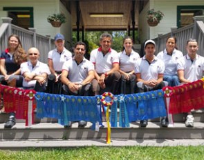 Decorated by the blue, red, and yellow ribbons and smiles by all team members, Piaffe Performance is proud to conclude another season in Wellington, Florida