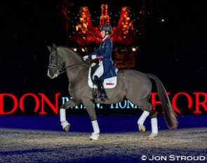 Charlotte and Valegro at the London Olympia Horse Show