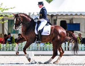 Ulla Salzgeber and Sir Simon at the 2016 CDI Mariakalnok :: Photo © Lukasz Kowalski