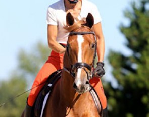 Ingrid on the 3-year old Firlefranz (by Franziskus x Rapallo)