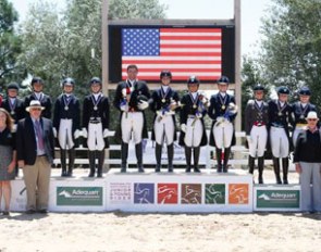 The team podium at the 2016 North American Young Riders Championships :: Photo © Sue Stickle