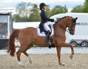 Cathrine Dufour and Cassidy win the Grand Prix Special at the 2016 CDIO Odense :: Photo © Ridehesten