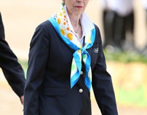 Princess Anne handed over the medals to the eventers
