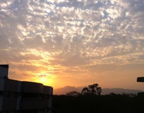 Sunset over Deodoro Accommodation Village