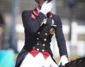 Charlotte Dujardin got emotional at the end of her freestyle as she realizes that this was her final Championship ride on Valegro