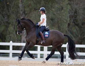 Defending Olympic champions Charlotte Dujardin and Valegro in the training ring :: Photo © Dirk Caremans