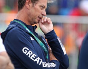 Carl Hester trains the entire British team