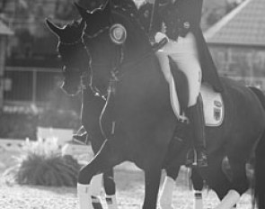 Dorothee Schneider and Showtime in the lap of honour