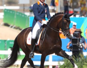 Diederik van Silfhout and Arlando at the 2016 Olympic Games in Rio de Janeiro :: Photo © Astrid Appels