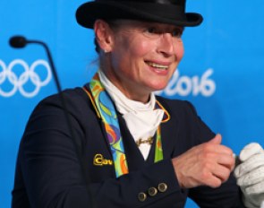 Isabell Werth at the press conference: "It's too early to think about Tokyo. I don't want to retire. I want to compete at top level and otherwise I'll retire."