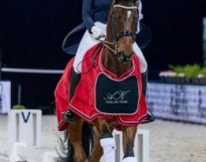 Caroline Dufil and Ardante at the 2016 CDI Paris Salon du Cheval
