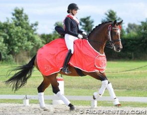Karoline Rohmann and Noosa Melody at the 2016 Danish Youth Riders Championships :: Photo © Ridehesten