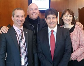 The new 4*level judges in Salzburg: Lee Tubman, Peter Storr, Cesar Torrente, Eva Maria Vint-Warmington (Sarah Pidgley missing from photo)