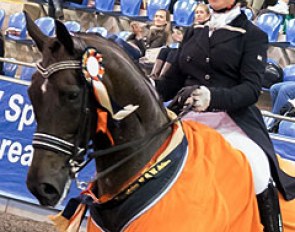 Sue Hearnd and Remmington win the Grand Prix Kur at the 2016 CDI Sydney :: Photo © Franz Venhaus