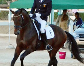 Juan Manuel Acosta Ponce on Columbus TR at the 2016 Spanish Young Horse Championships