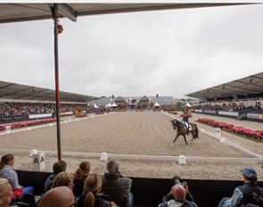 The outdoor arena at the headquarters of the Dutch Equestrian Federation in Ermelo, The Netherlands