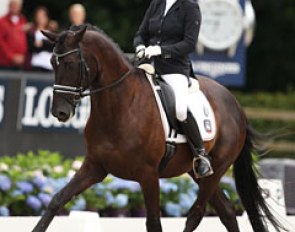 Birgit Hild on Goldmond (by Imperio x Latimer)