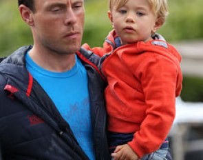Laurens van Lieren with his son Brent