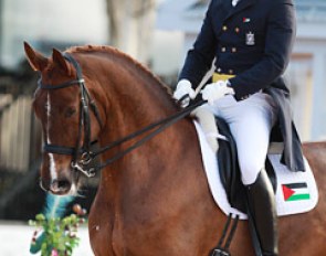 Riding for Palestine, Christian Zimmermann and Aramis (by Scandic) :: Photo © Astrid Appels