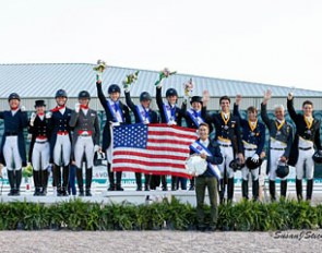 Team USA wins the 2016 CDIO Wellington Nations Cup. Canada second, Spain third :: Photo © Sue Stickle