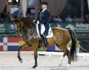Lars Petersen and Mariett win the Grand Prix Kur to Music at the 2016 CDI-W Palm Beach Derby :: Photo © Sue Stickle