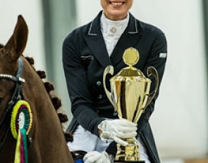 Juliane Brunkhorst with the Markowski Memorial Trophy