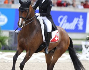 Swiss Marcela Krinke-Susmelj and Atterupgaards Molberg (by Michellino) have been coming to Aachen every year since 2011. This is their seventh, consecutive time competing in Aachen!