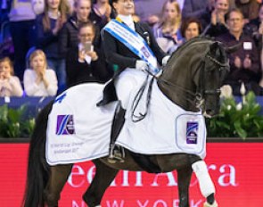 Isabell Werth and Weihegold win the world cup qualifier at the 2017 CDI-W Amsterdam :: Photo © Digishots
