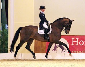 Helen Langehanenberg and Agenta at the 2017 Ankum Riding Club January CDN :: Photo © Hilgenberg