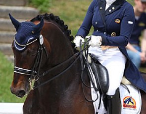 Jennifer Hoffmann on Florentinus V at the 2017 CDIO Compiegne :: Photo © Astrid Appels