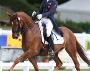 Daniel Watson on the 9-year old British Hanoverian bred Butterfly (by Breitling W out of Daisy (by Dimaggio)), bred by Diana Paterson and owned by Mrs B. Marceau