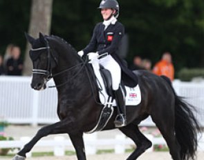 Hayley Watson-Greaves and Rubins Nite (by Rubin Royal) showed massive improvement since last year with the horse quieter and softer in the contact. The trot extensions are always a highlight