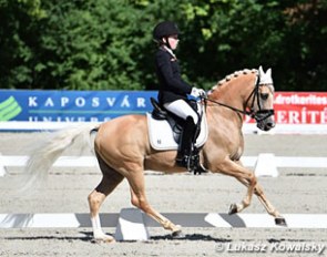 Jana Lang and Cyrill at the 2017 European Pony Championships in Kaposvar, Hungary