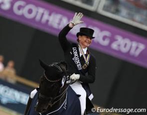 Isabell Werth and Weihegold win the 2017 European Dressage Championships :: Photo © Astrid Appels