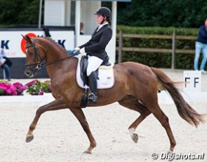 Marije van Kersbergen and Hollywood at the 2017 Dutch WCYH Selection Trial in Ermelo :: Photo © Digishots