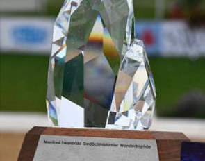 The Manfred and Hilde Swarovski Memorial Trophy handed out each year at the CDI Fritzens :: Photo © Alessandra Sarti