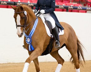 Elma Garcia and her 15-year old Hanoverian mare Wenesa (by Westernhagen x Davignon) won the Amateur small tour classes