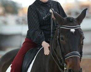 Nina Gromova (95) on Moulin Rouge at the Pradar riding club