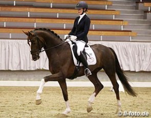 Beatrice Buchwald and Bonds at the 2017 German Stallion Sport Test in Munster-Handorf :: Photo © LL-foto