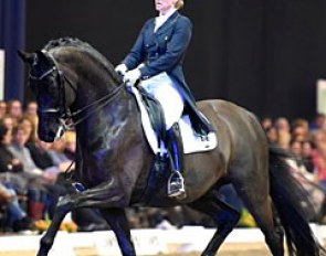 Nadine Capellmann on the gorgeous Ukrainian warmblood Forpost