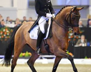 Brigitte Wittig and the 11-year old home bred Bodega W (by Breitling x Fabriano) won the Short Grand Prix with 71.116%