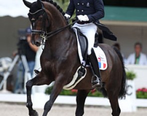Pierre Volla on her second Grand Prix horse Sir Piko (by Sir Donnerhall)