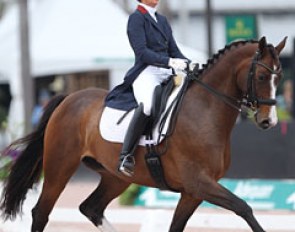 Jane Cleveland and Monique were the third highest scoring small tour combination in the U.S.A this 2017 show season :: Photo © Astrid Appels