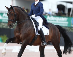Katie Poag and Zonnekonig, the second Florett As offspring in this 5* Grand Prix