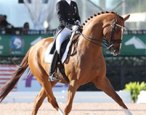 Lisa Wilcox and Galant at the 2017 CDI-W Wellington :: Photo © Sue Stickle