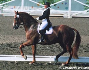 Hilda Gurney and Keen xx at the 1984 Olympic Games in Los Angeles :: Photo © Elisabeth Weiland