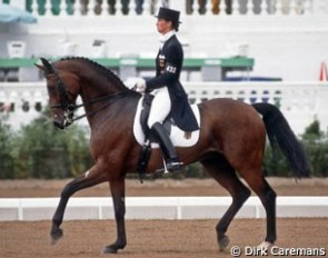 Nicole Uphoff and Rembrandt at the 1992 Olympic Games :: Photo © Dirk Caremans