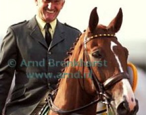 Klaus Balkenhol and Goldstern at the 1995 European Championships :: Photo © Arnd Bronkhorst